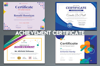 create a premium certificate design for any occasion in 24h