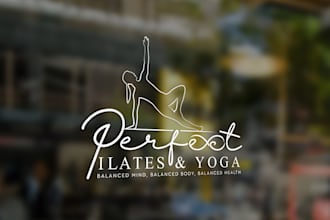 design unique spa, massage, yoga, health and wellness logo