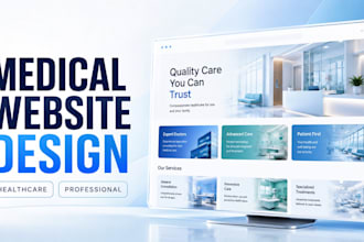 design best medical, doctor, dentist, plastic surgery, med spa website with SEO