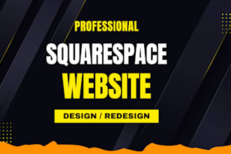 do modern squarespace website design or redesign, website development