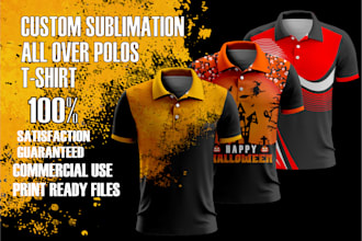 design custom sublimation polo shirt for men and women