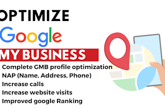optimize google my business page for local SEO gmb ranking