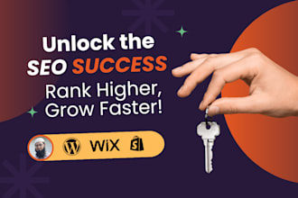boost website ranking with on page and local SEO for wordpress, wix, shopify