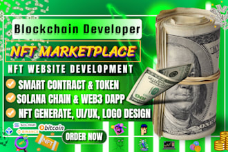 build nft marketplace nft minting website smart contract or nft staking website