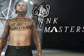 create fivem kuttes, gta5 ped, fivem clothing, custom tattoo, mascot to ped