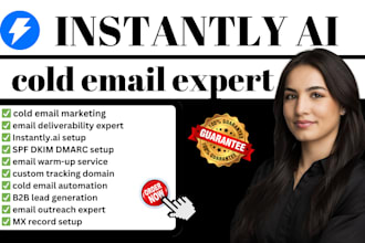 set up dns records and instantly ai for cold email campaigns