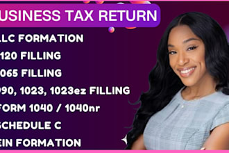 file US tax returns 1040, 1065, 1120, 5472, schedule c