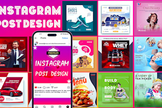 design instagram and facebook posts and ad design