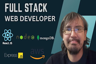 develop full stack web apps and custom websites using reactjs, nodejs, mongodb
