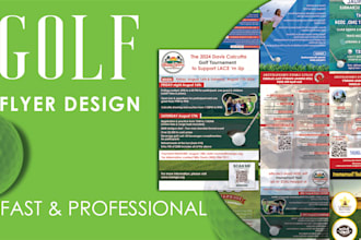 create a custom golf tournament flyer