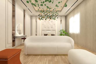 design room and realistic 3d interior, exterior,