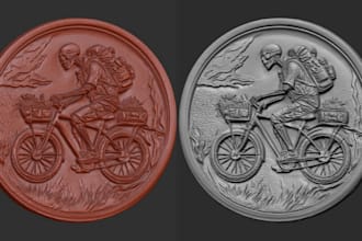 3d coin model cnc 3d bas relief 3d medallion pendant 3d printing 3d wall art