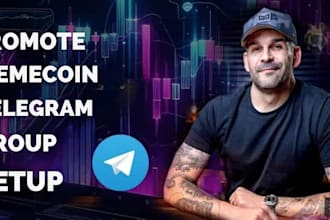 700k crypto investor run social media ads memecoin promotion, telegram promotion