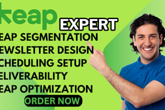 keap list segmentation newsletter design scheduling deliverability optimization