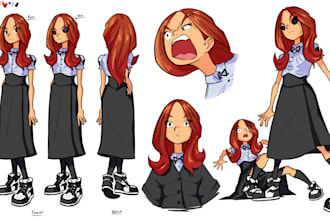 draw character sheets for ocs