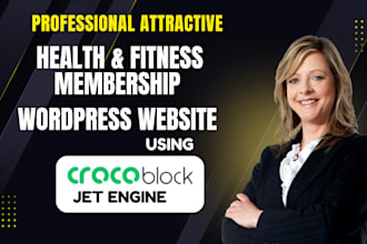 build fitness personal trainer membership website using jet engine, crocoblock