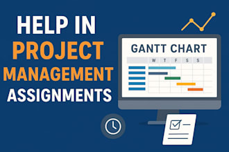 help in project management assignments, gantt chart