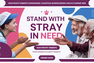 non profit website fundraising charity donation crowdfunding ngo gofundme web