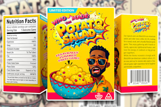 design custom box packaging with dielines and 3d mockups
