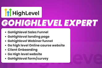 do gohighlevel automation sales funnel landing page go high level ghl expert