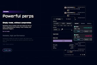 develop a web, blockchain in react, vue, next