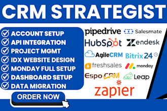 hubspot monday crm zoho freshsales pipedrive zendesk bitrix24 zapier integration