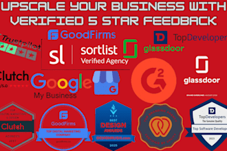 do clutch goodfirms upcity g2 designrush, sortlist gmb reputation managemen