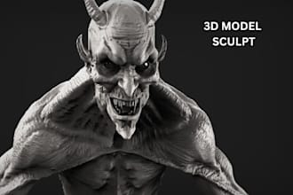 create a high quality 3d monster sculpt, fantasy creature for you