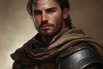 do a male dnd character art and dnd character art