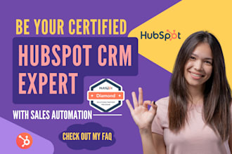 be your hubspot expert hubspot specialist CRM expert hubspot automation expert