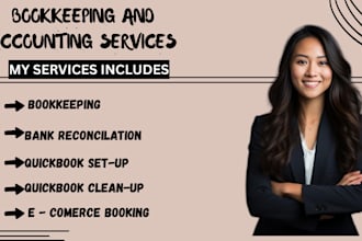 do bookkeping in quickbook, online, xero ,wave clean up and bank reconcilation