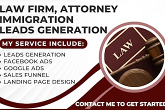 high ticket law firm leads attorney leads immigration leads facebook google ads