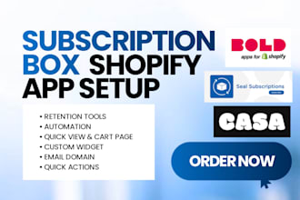 setup shopify subscription box bold appstle recurpay seal loop easy subi casa