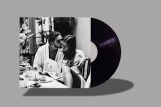 design retro or vintage album cover,cd mixtape cover, cartoon album cover