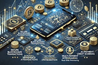 develop a secure loan, lending, wallet, or fintech app with ai and blockchain