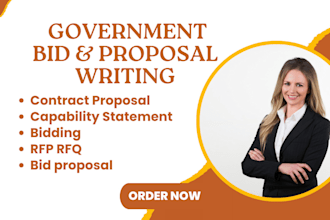 rfp rfq bid proposal government contract proposal capability statement samgov