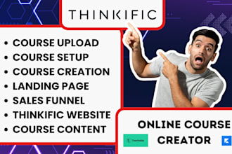 thinkific course upload thinkific landing page thinkific sales funnel kajabi