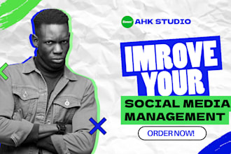 be your monthly social media manager and content creator