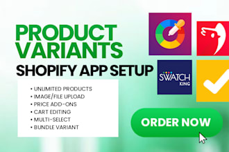 setup shopify products variants globo swatch king variant option avis optis app