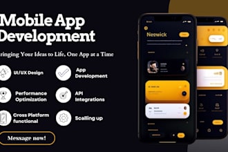 develop adalo mobile app, bubble native app, ai mobile app, glide, softr app,