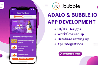 develop adalo bubble io mvp web app saas mobile app website buildfire glide app
