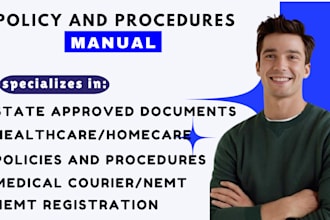 license and set up group home healthcare and nemt policies and procedures, sops