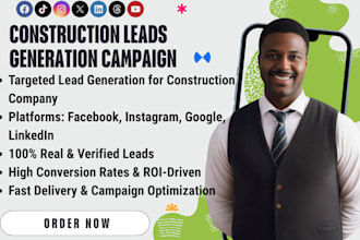 generate construction leads contractor leads social media marketing manager