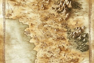 make a fantasy map design