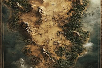make a professional fantasy map for you