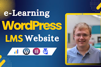 create elearning website and educational course website learndash lms website