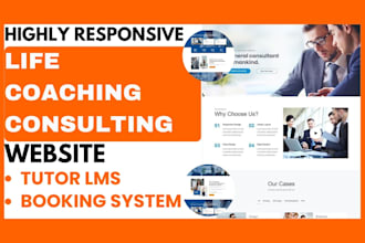 design life coaching landing page consultant assisted wordpress website