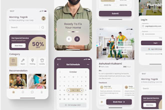 build snow plowing app home service app lawn care website