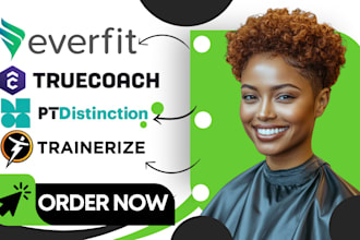 setup and upload workouts on trainerize truecoach everfit and ptdistinction