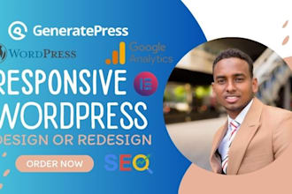 design fast and responsive generatepress website generateblocks pro astra pro